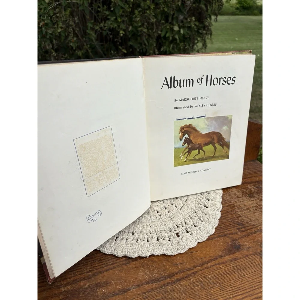 Vintage Book Album of Horses by Marguerite Henry 1969 Hardcover Amazing Artwork